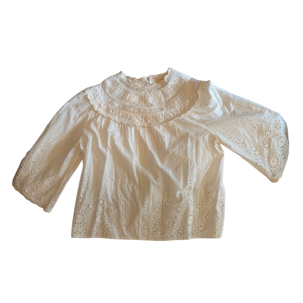 Sezane Celestia Blouse Ecru - Size 2
